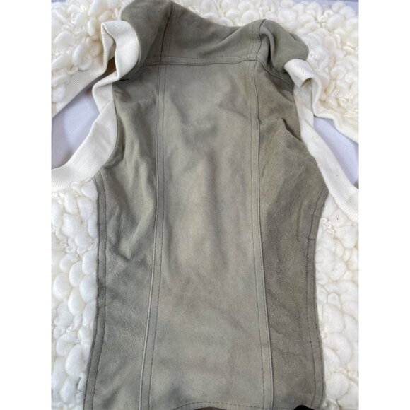 Miha Vest Textured Wool Boho Festival Suede Asymmetrical Vest Women’s Size Small - Picture 6 of 9
